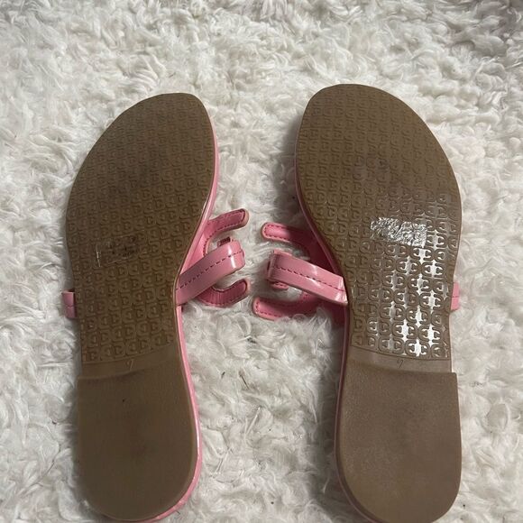 Sam Edelman  CarterSynthetic patent pink slip on thong Sandals. SZ 7Rubber soles - Picture 7 of 8